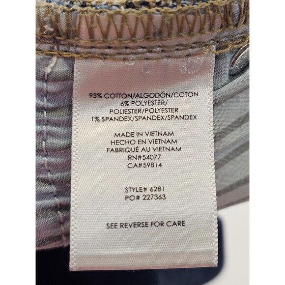 ALK Women's 2 Cabi Hi-Low Cropped Kick Back Low Rise Denim Blue Jean Ankle Pants - Picture 8 of 9